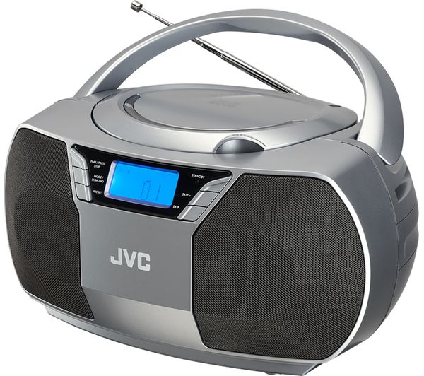 JVC RD-D228H FM Boombox - Grey - Currys Business