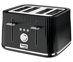 TEFAL Loft TT60840 4-Slice Toaster - Piano Black