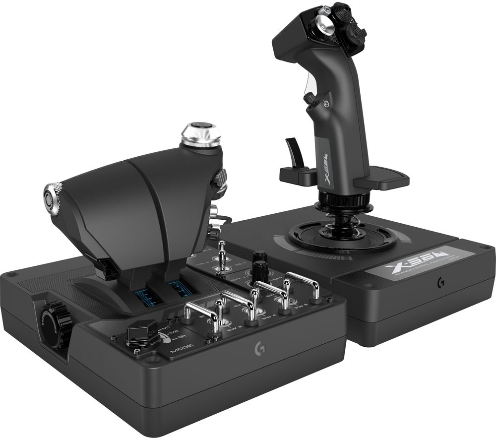 SAITEK Pro Flight X56 Rhino Joystick & Throttle - Black, Black