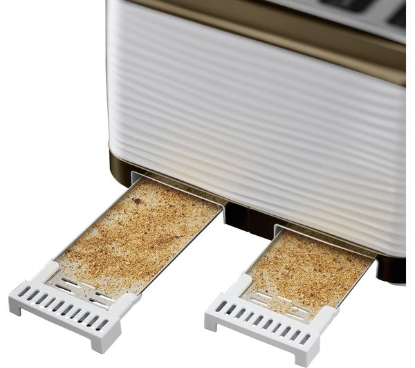 23841034001 R HOBBS Inspire Luxe 24386 4Slice Toaster White