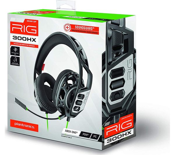 Buy PLANTRONICS RIG 300HX Gaming Headset - Black | Free Delivery | Currys