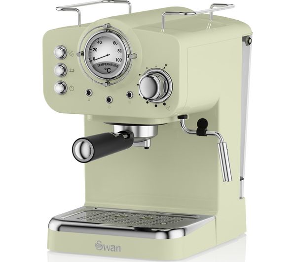 Swan Retro Pump Espresso Sk22110gn Coffee Machine Green