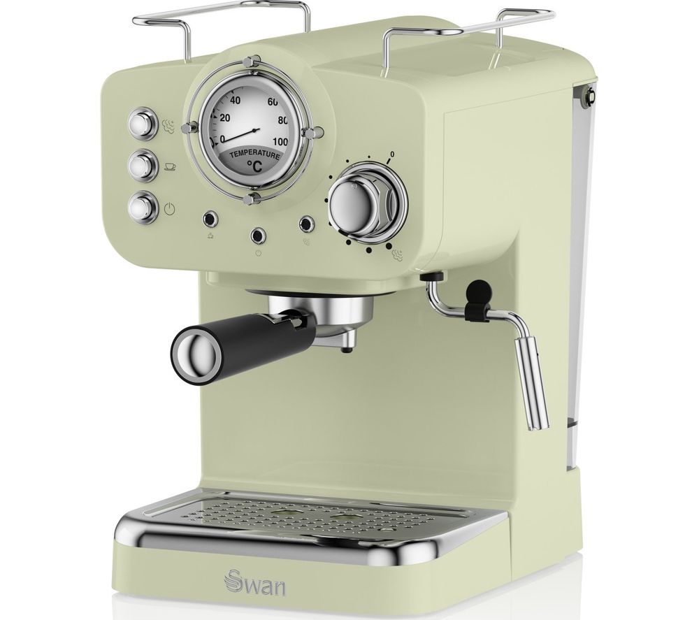 SWAN Retro Pump Espresso SK22110GN Coffee Machine - Green, Green