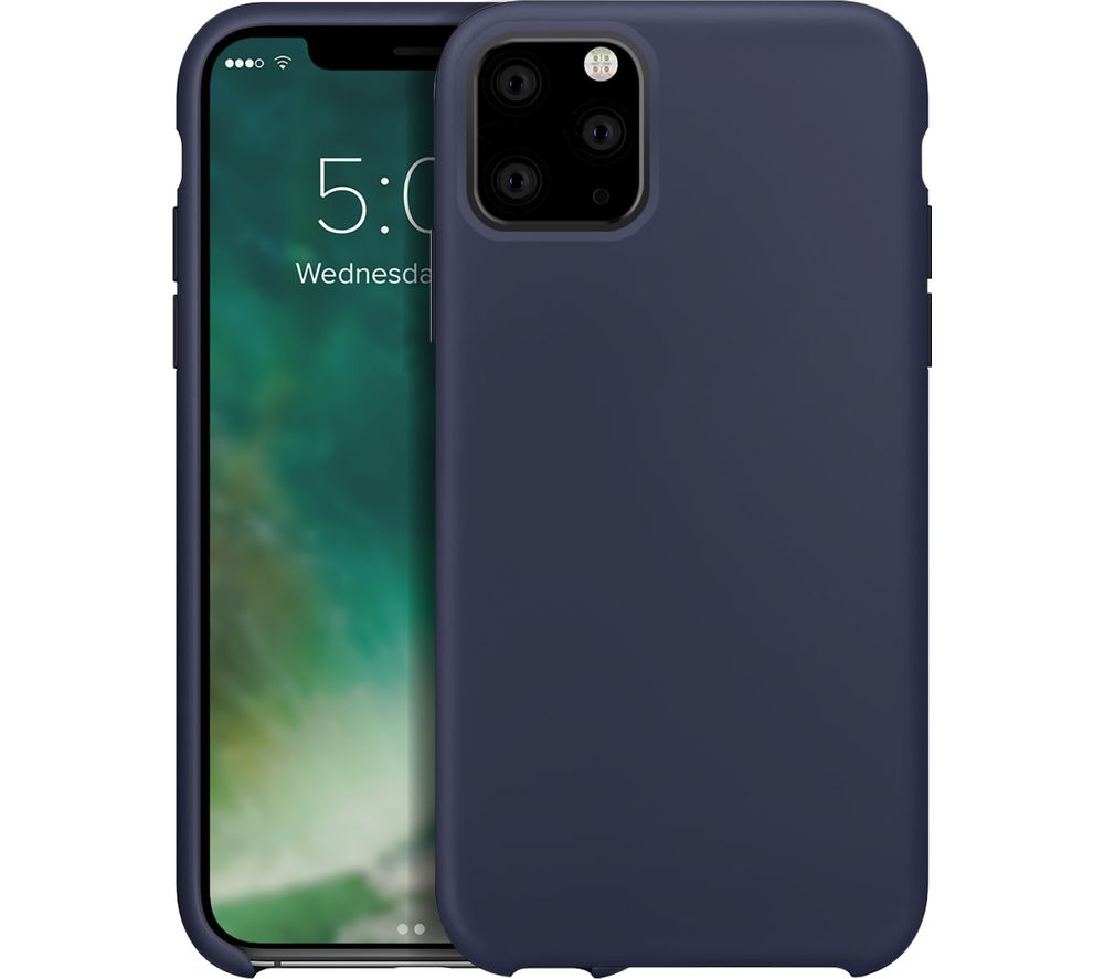 Buy Xqisit Iphone 11 Pro Max Silicone Case Midnight Blue Free Delivery Currys