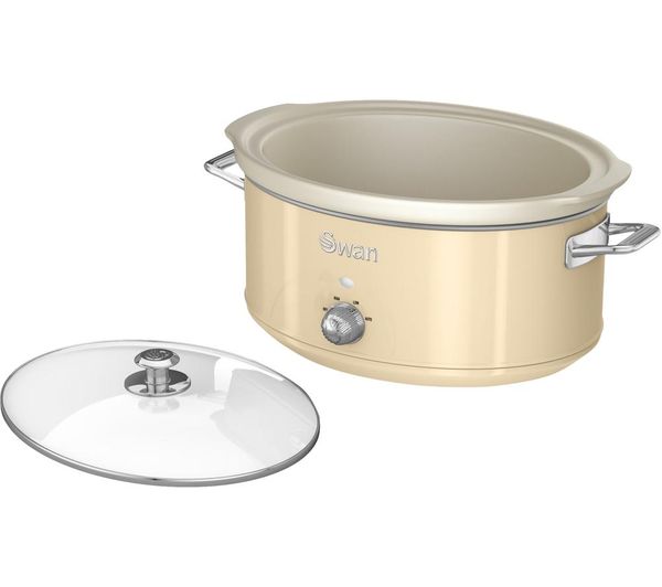 Buy SWAN Retro SF17031CN Slow Cooker Cream Free Delivery Currys