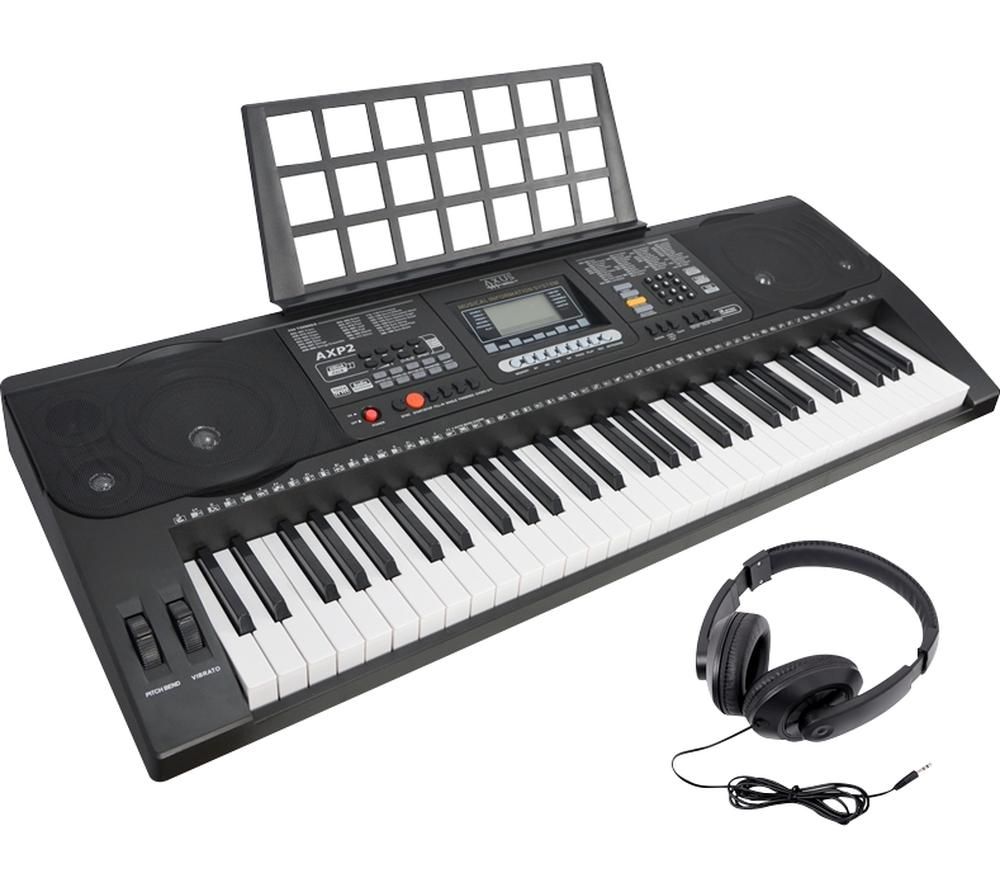 AXUS AXP2 Electronic Keyboard - Black