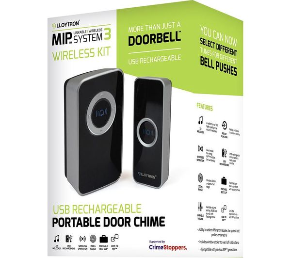 Buy Lloytron Mip3 B7032bk Doorbell Chime - Black 