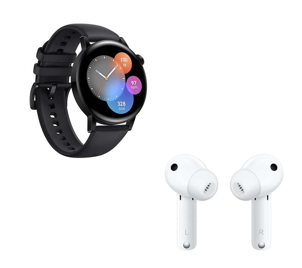 HUAWEI Watch GT 3 Active & Freebuds 4i Wireless Earbuds Bundle review