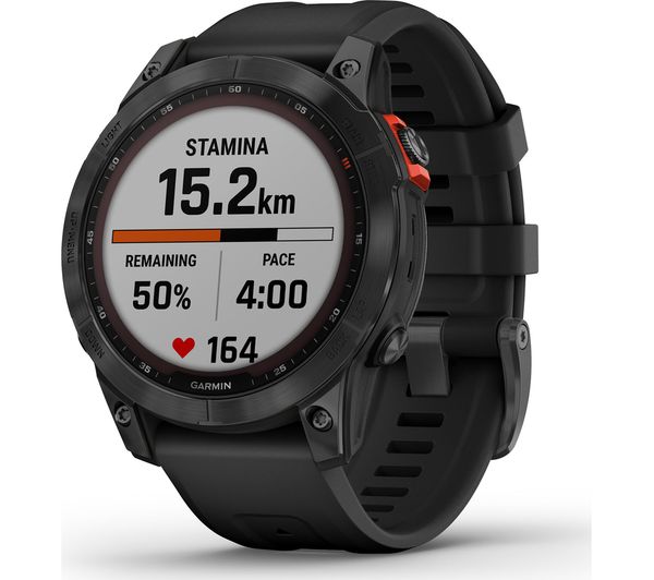 010-02540-11 - GARMIN fenix 7 Solar - Slate Grey & Black, 47 mm ...