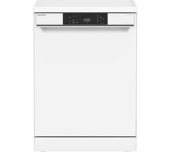 Sharp Qw Na1cf47ew Full Size Dishwasher White