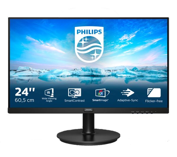 Image of PHILIPS 242V8LA Full HD 24" LCD Monitor - Black
