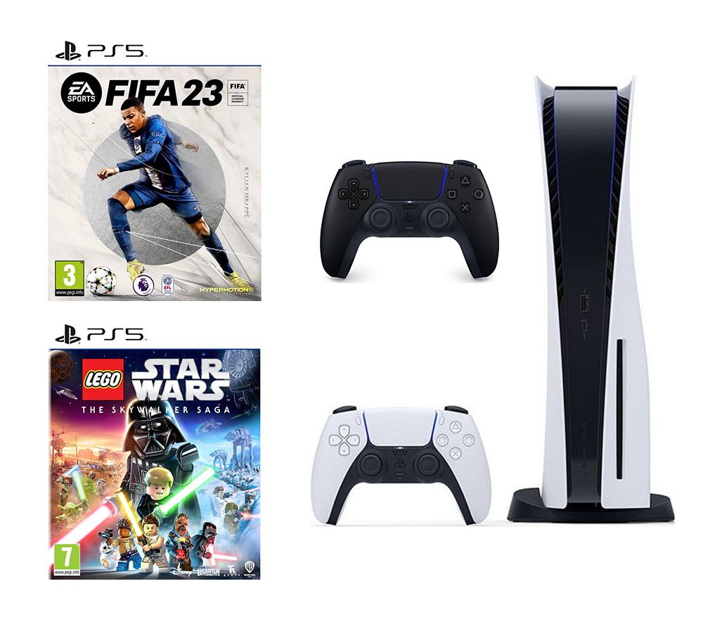 PlayStation 5, Black Controller, LEGO Star Wars & FIFA 23 Bundle
