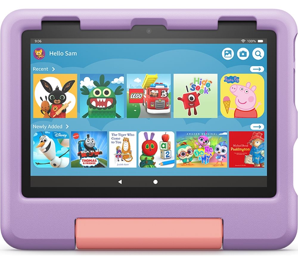 Fire HD 8" Kids (ages 3-7) Tablet (2022) - 32 GB, Purple