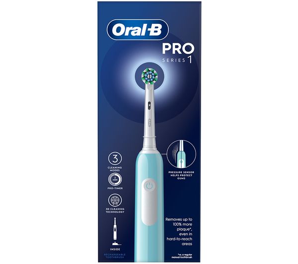 Oral B Pro 1 Cross Action Electric Toothbrush Blue