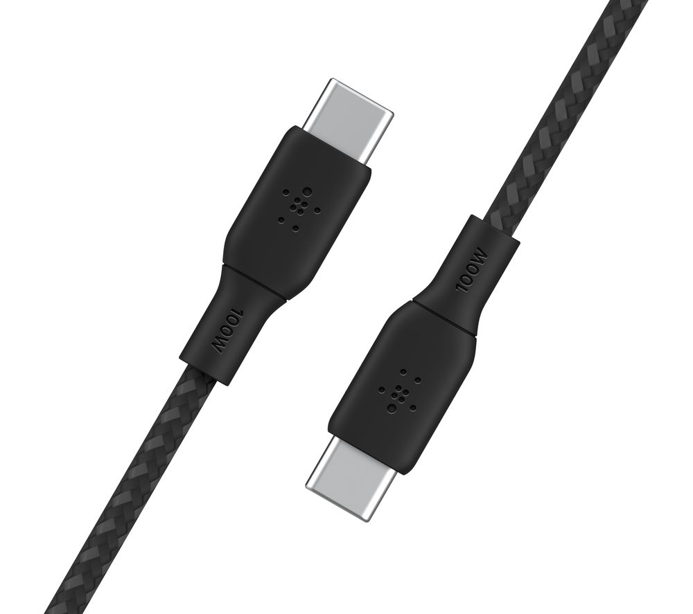 Braided USB Type-C Cable - 2 m, Black