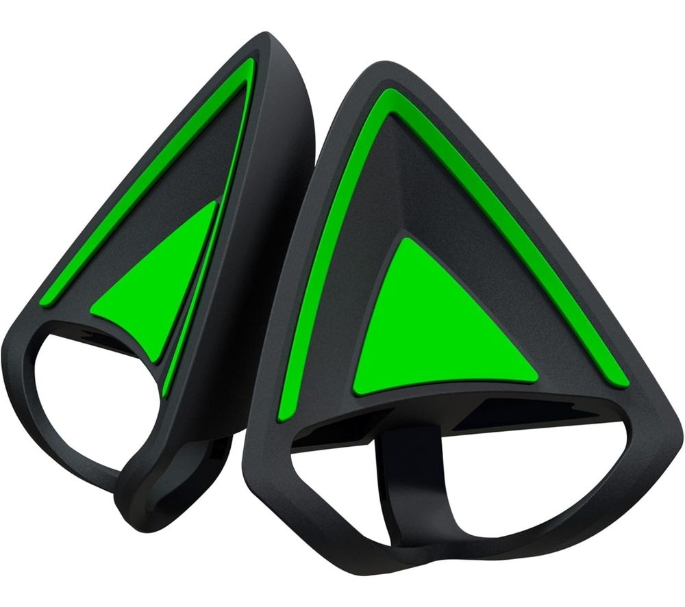 Kitty Ears V2 - Black & Green