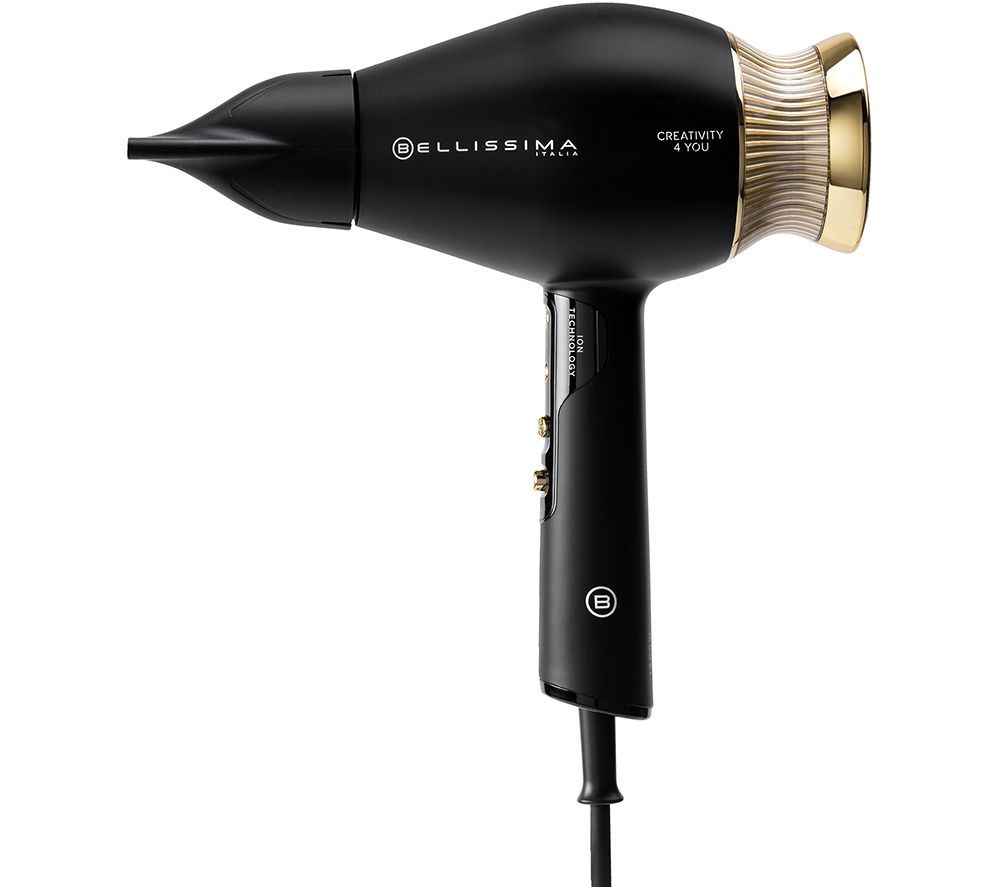 ITALIA Creativity 4 You Hair Dryer - Black & Gold