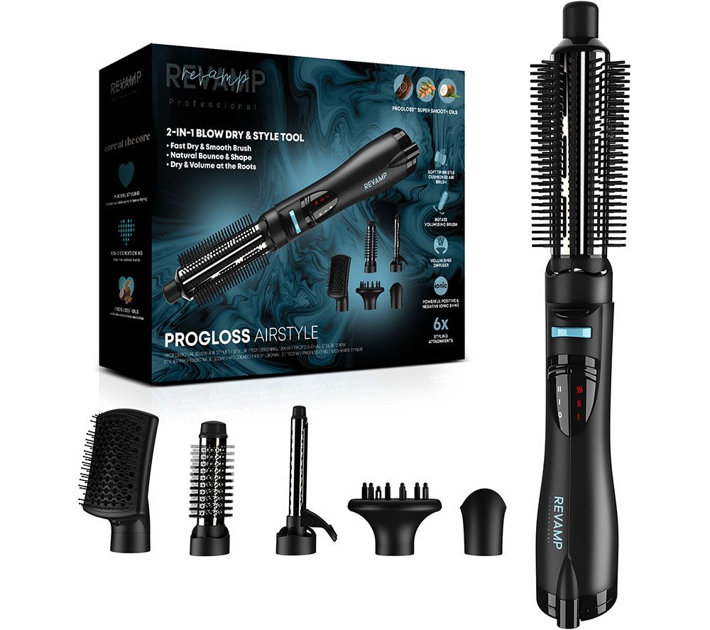 6-in-1 Airstyle DR-1250 Hot Air Styler – Black