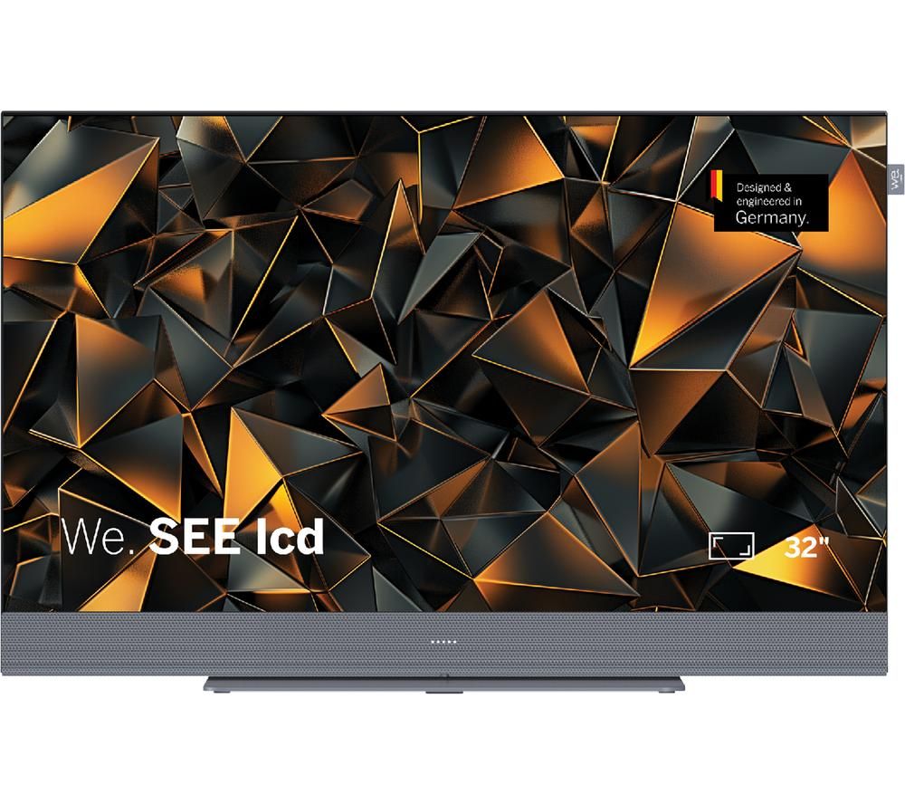 WE. SEE 32" Smart Full HD HDR LED TV with Built-in Dolby Atmos Soundbar - Grey