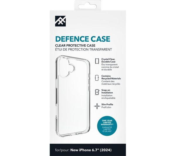 DEFENCE iPhone 16 Plus Case - Clear