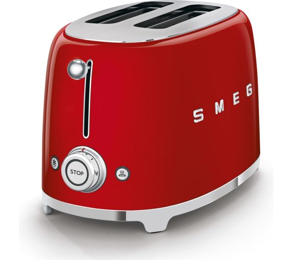SMEG TSF01RDUK 2-Slice Toaster - Red