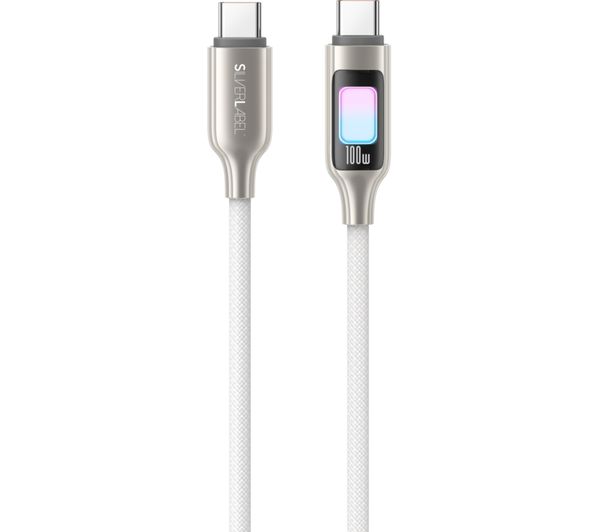 An image of SILVERLABEL LED 100 W USB Type‑C Cable - 1.2 m, White
