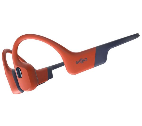 An image of SHOKZ OpenSwim Pro Wireless Bluetooth Headphones - Red