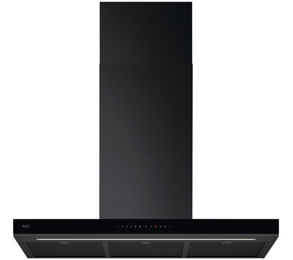 An image of AEG AuroraTech GB87D91CB Chimney Cooker Hood - Black