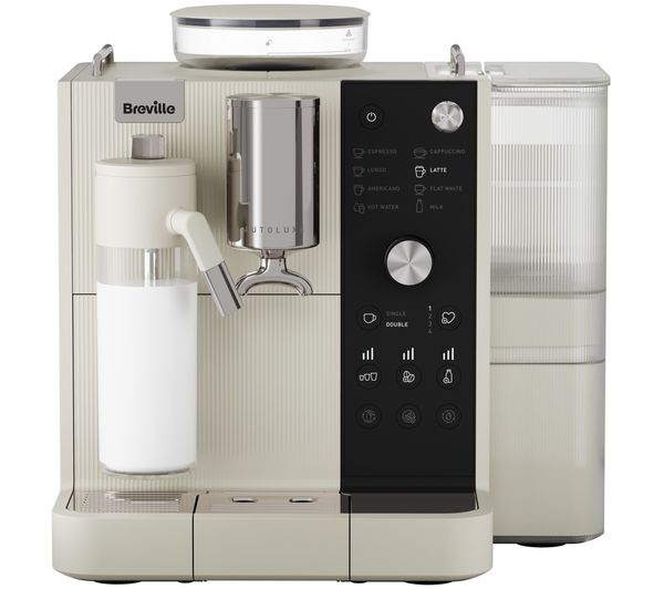 An image of BREVILLE AutoLuxe VCF206 Automatic Bean to Cup Coffee Machine - Oatmilk