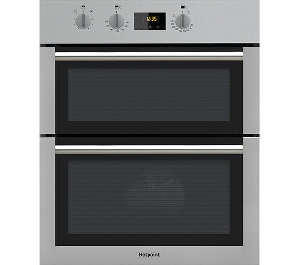 Hotpoint Class 4 Du4 541 Ix Electric Built Under Double Oven Black Stainless Steel