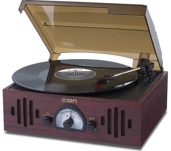 ION Trio LP Turntable - Dark Wood