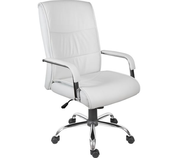 TEKNIK  6901WH Faux-leather Reclining Executive Chair - Kendal White, White