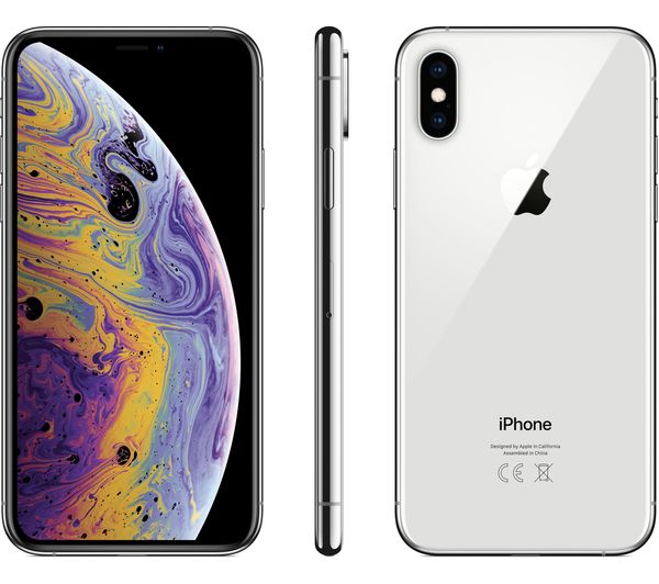 APPLE IPhone Xs 64 GB Silver Fast Delivery Currysie