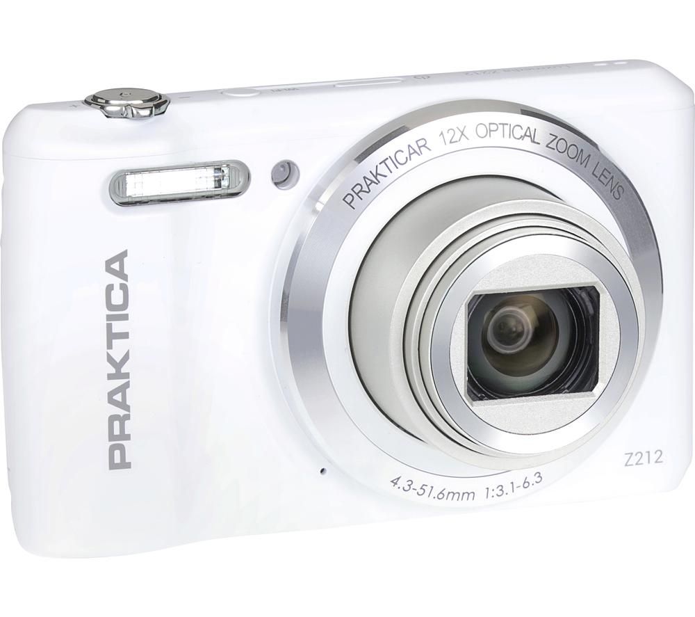PRAKTICA Luxmedia Z212-W Compact Camera - White, White