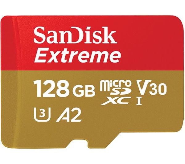 Image of SANDISK Extreme Class 10 microSDXC Memory Card - 128 GB