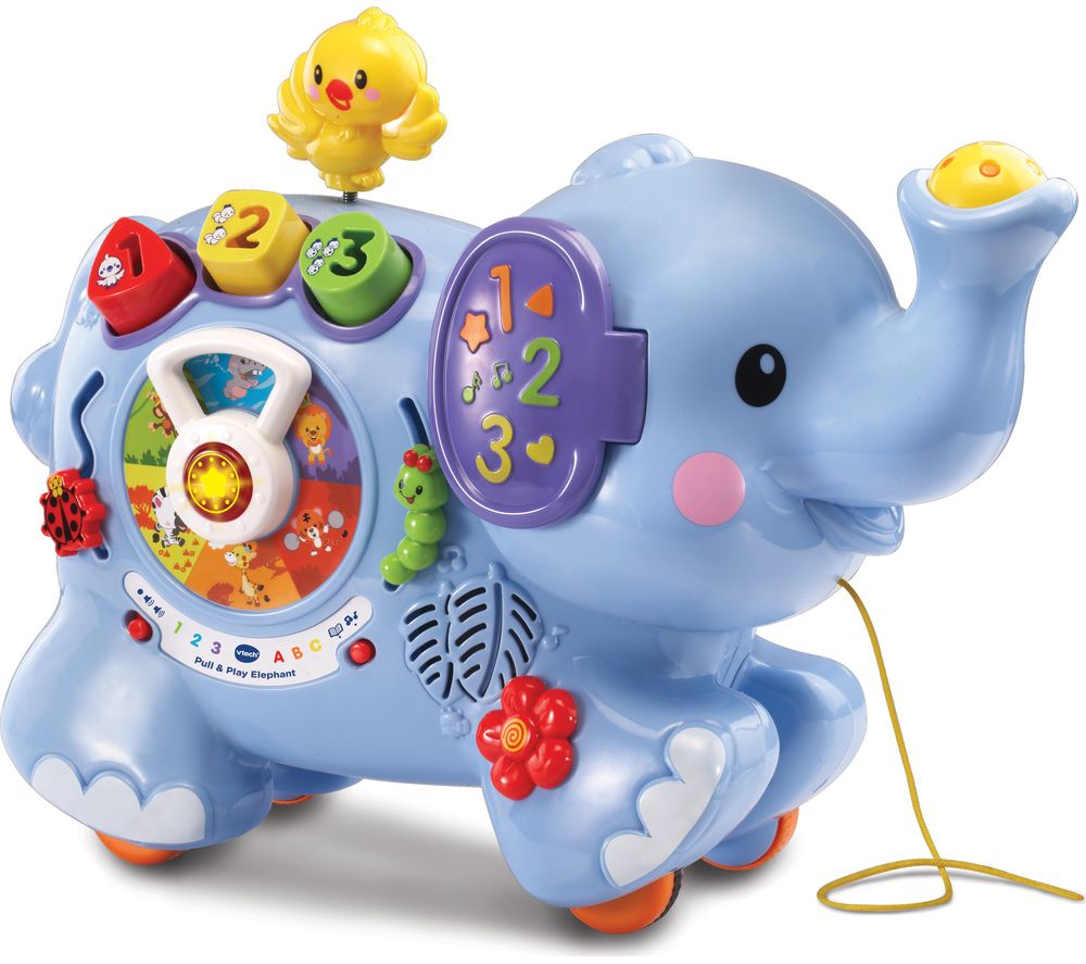 VTECH Baby Pull & Play Elephant - Blue