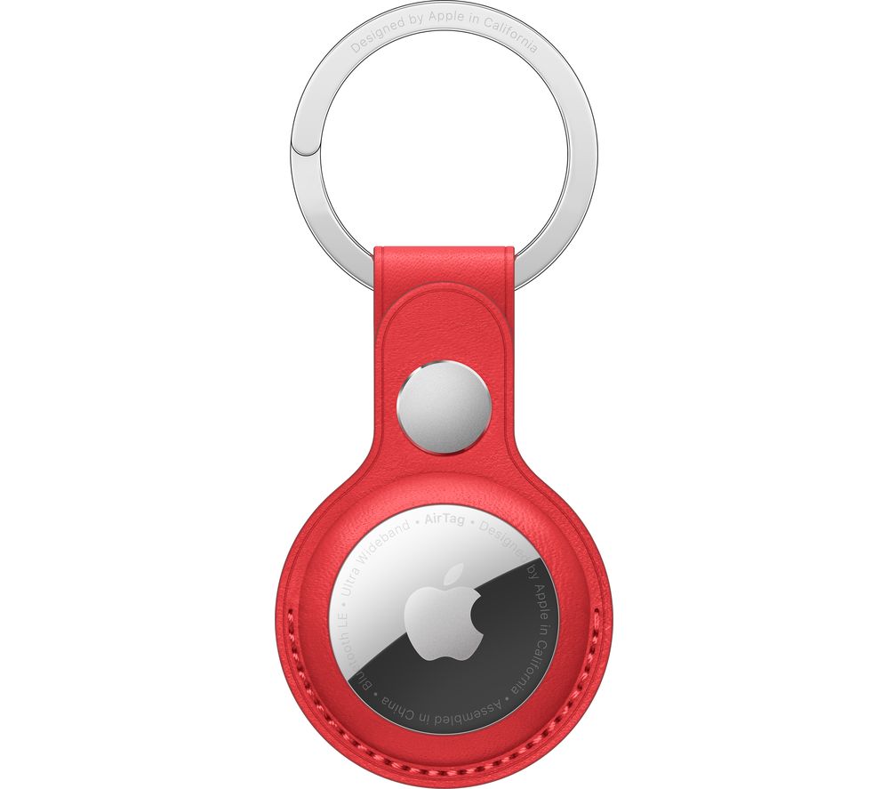 AirTag Leather Key Ring - (PRODUCT)RED