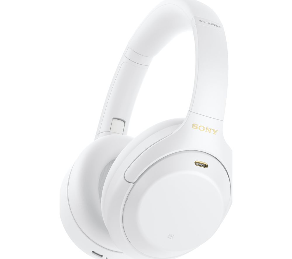 Buy Sony Wh 1000xm4 Wireless Bluetooth Noise Cancelling Headphones White Free Delivery Currys 7286