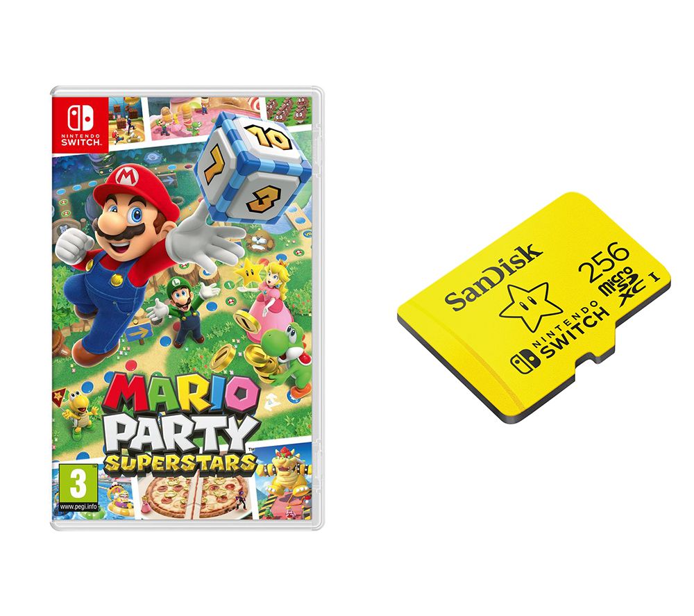 NINTENDO SWITCH Mario Party Superstars & SanDisk 256 GB Memory Card Bundle review