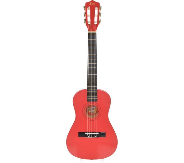 Encore Enc12roft Acoustic Guitar Metallic Red