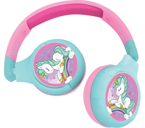 Lexibook Hpbt010uni Wireless Bluetooth Kids Headphones Unicorn