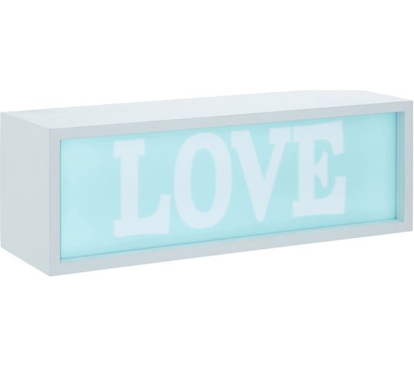 Premier Kids Love Led Light Box Lamp Blue White Premier Kids Love Led Light Box Lamp Blue White