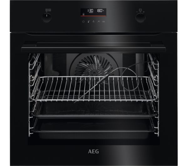 Image of AEG SteamBake BPK556260B Electric Pyrolytic Oven - Black