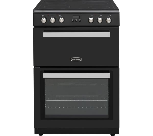 Image of MONTPELLIER MMRC60FK 60 cm Electric Ceramic Cooker - Black & Silver