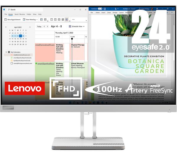 Image of LENOVO L24e-40 Full HD 23.8" VA LCD Monitor - Grey