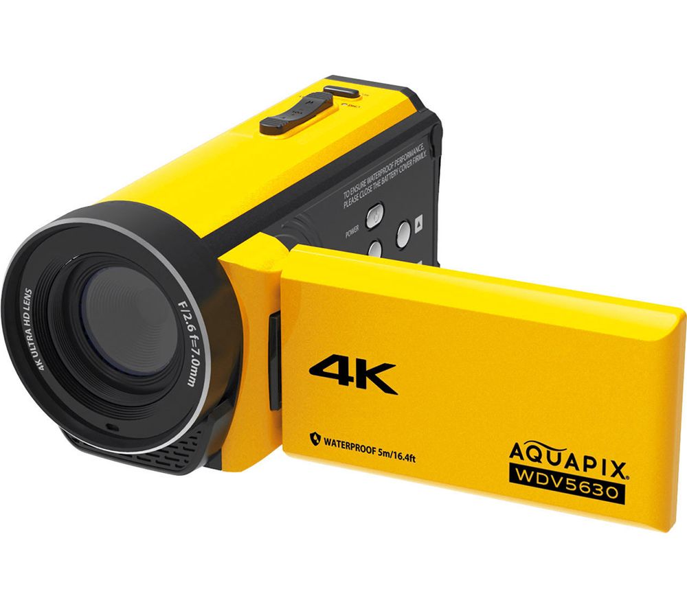 Aquapix WDV5630 4K Ultra HD Camcorder - Yellow