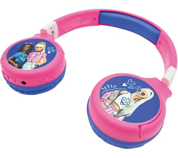 Lexibook Hpbt010bb Wireless Bluetooth Kids Headphones Barbie