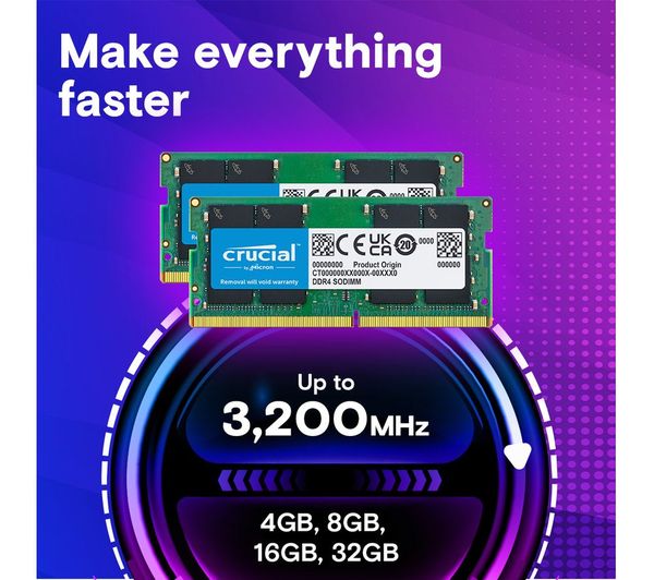 CRUCIAL DDR4 3200 MHz Laptop RAM - 8 GB - 000000000005808545
