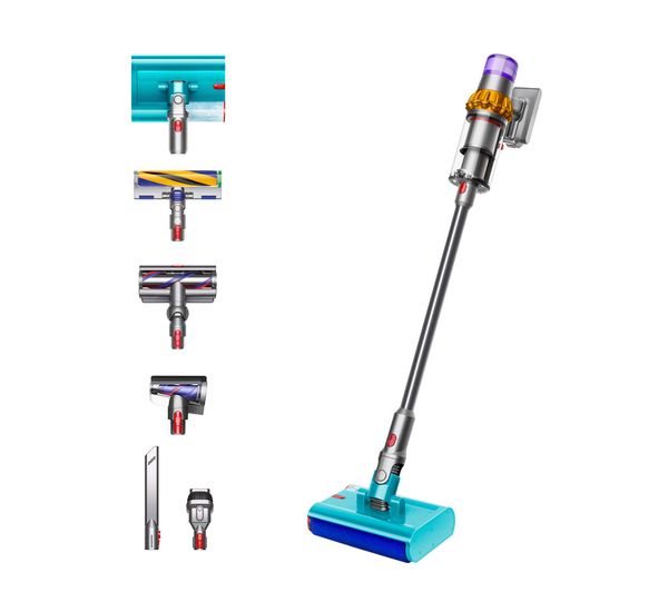 Image of DYSON V15s Detect Submarine Cordless Vacuum Cleaner - Nickel & Yellow