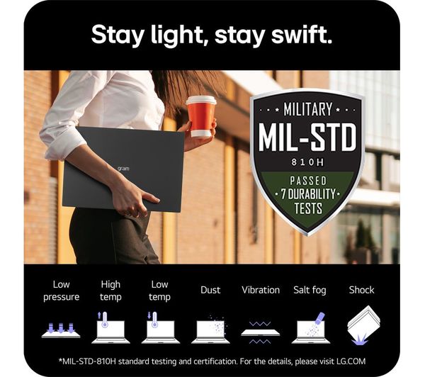 LG gram 17 17Z90S-G.AD79A1 17" Laptop - Intel® Core™ Ultra 7, 1 TB SSD ...